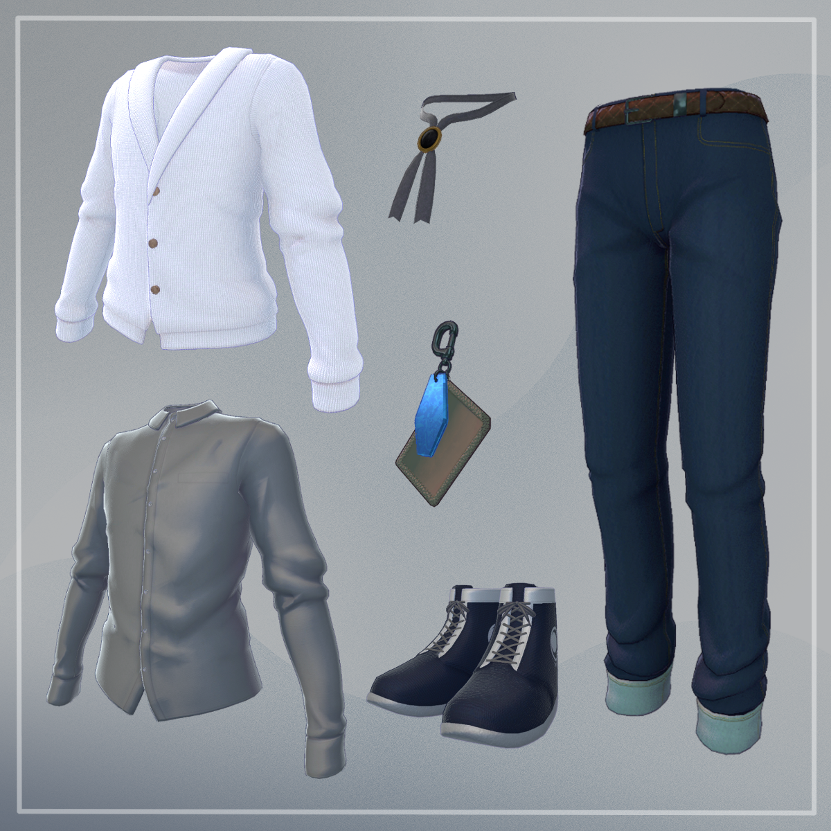 Cardigan UrbanKnit - VRChat Men's Clothing / CP5