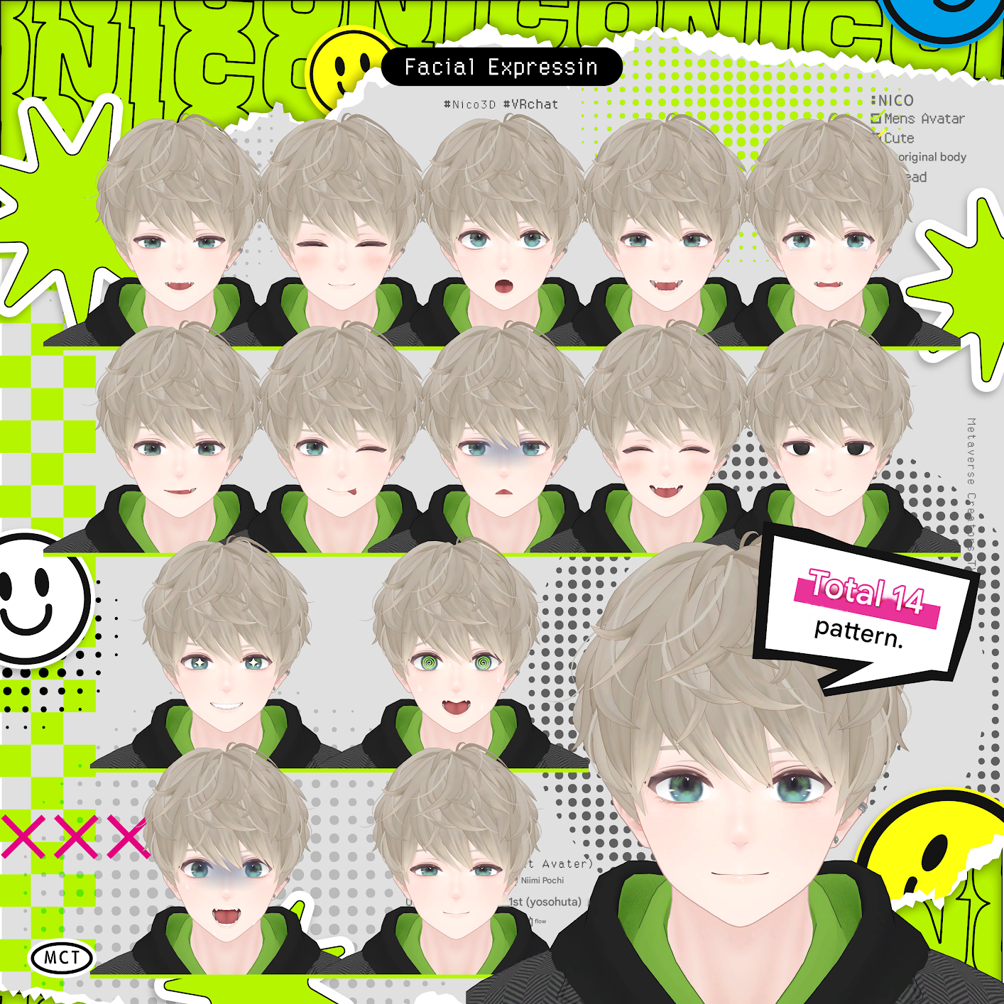 Nico - Original 3D Model for VRChat (VRC Avatar) #日瑚3D #Nico3D / AC5