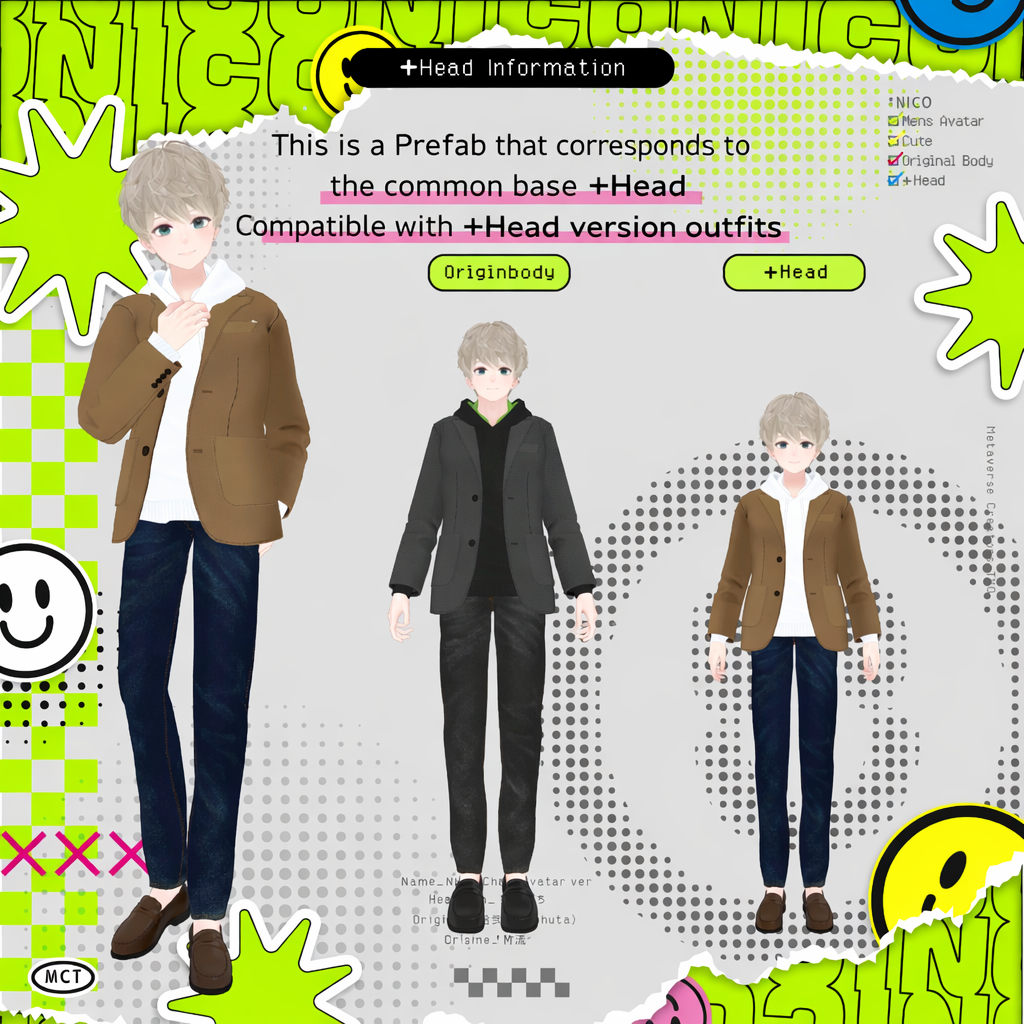 Nico - Original 3D Model for VRChat (VRC Avatar) #日瑚3D #Nico3D / AC5