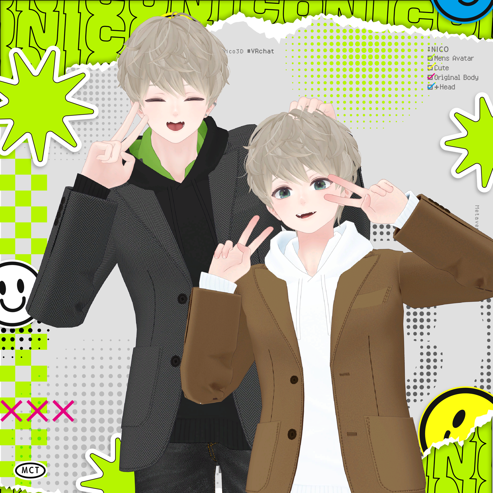 Nico - Original 3D Model for VRChat (VRC Avatar) #日瑚3D #Nico3D / AC5