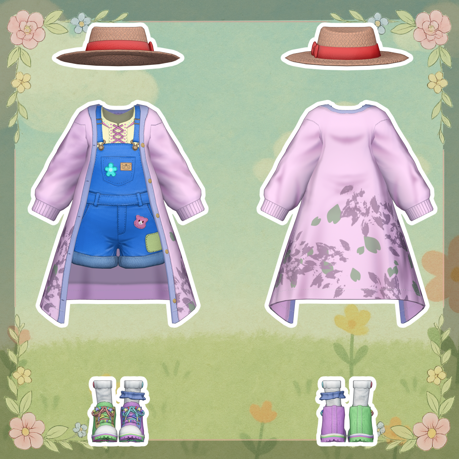 CozyLayerOveralls - VRChat Women's Clothing / C42