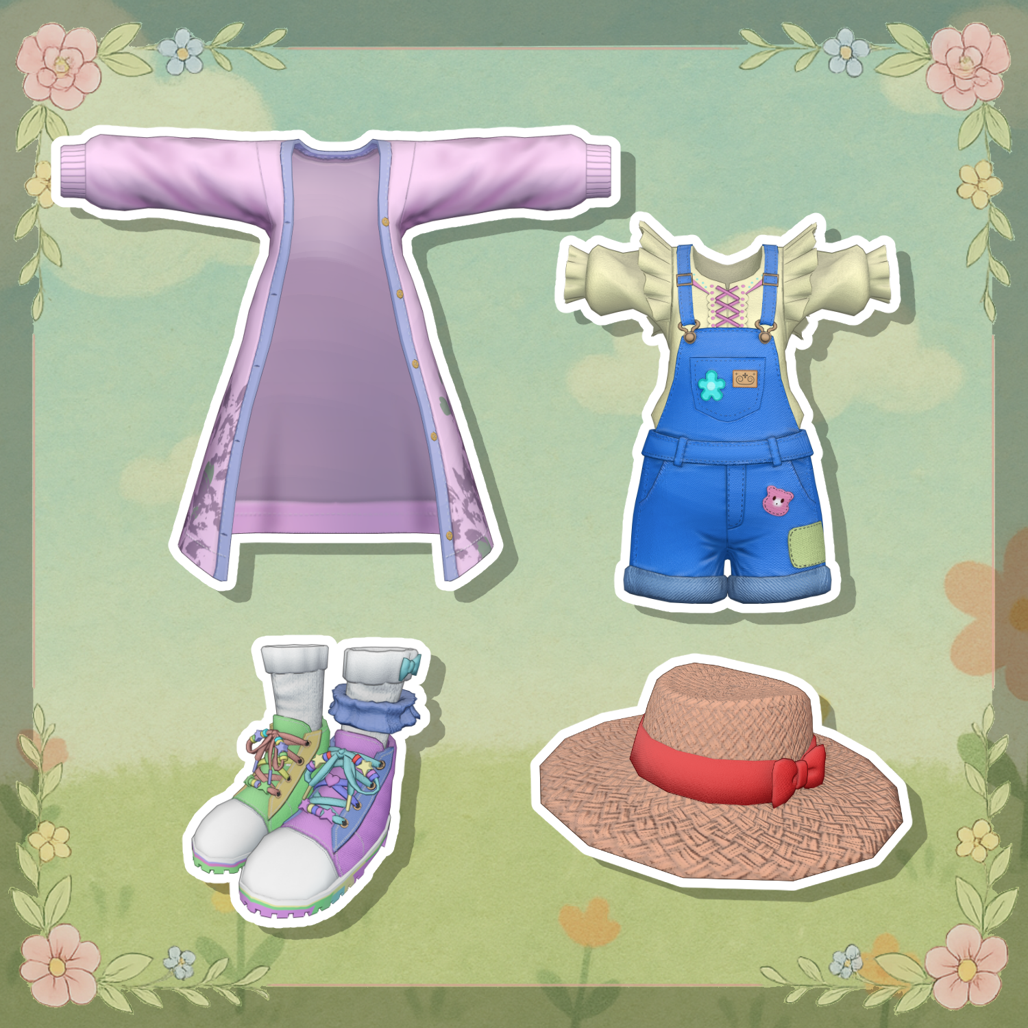 CozyLayerOveralls - VRChat Women's Clothing / C42