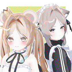 Fluffy Puffed Twin Tails - VRChat Hair / CP26