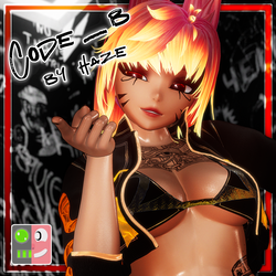 Code_B VRChat Avatar | VRCFT | Full + Opti | GoGoLoco |