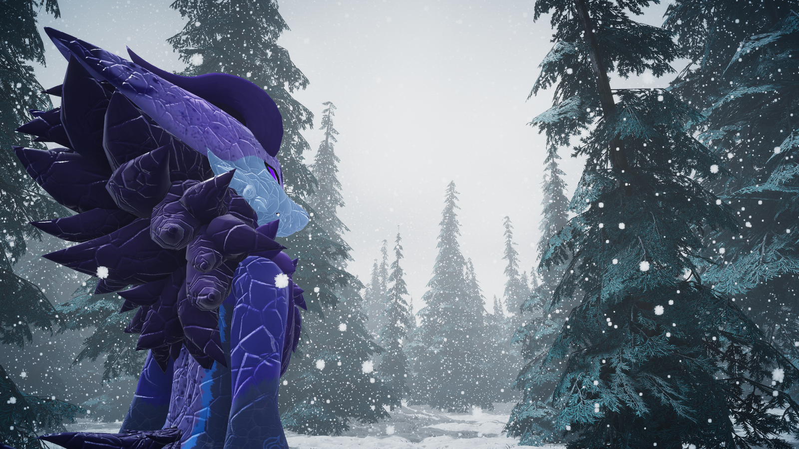 Nifrem Guardian of the frozen forest (Fluffy Wickerbeast Texture)