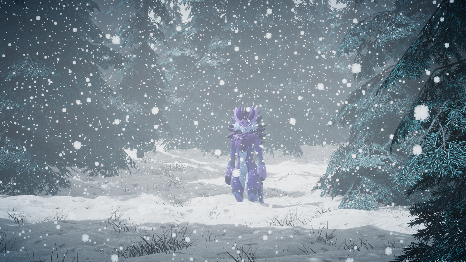 Nifrem Guardian of the frozen forest (Fluffy Wickerbeast Texture)