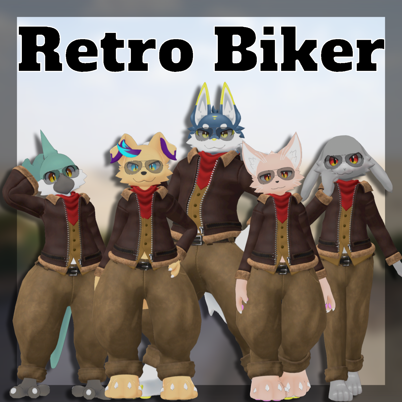 Retro Biker set Kepler, Regulus, Yoi, Eboshi, Uhuru