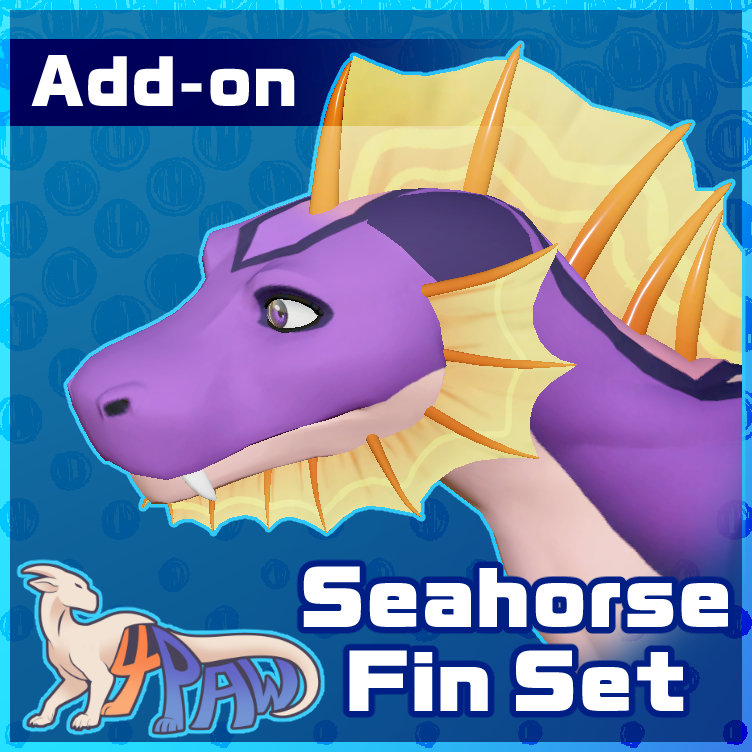 4Paw Add-on Seahorse Fins [VRCFury prefab]