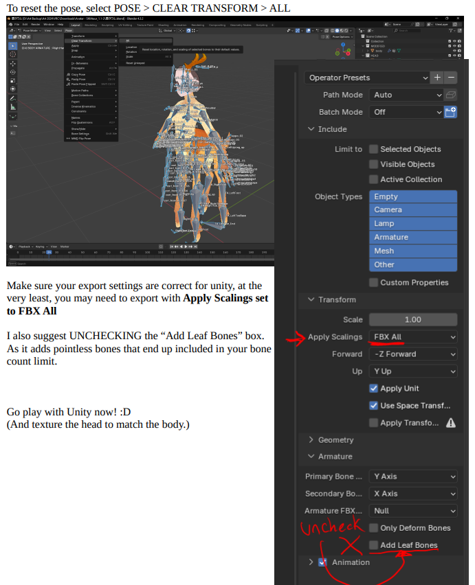 How to change an avatar's head PDF Tutorial