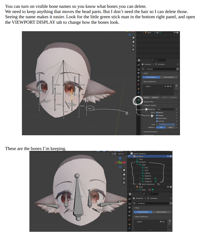 How to change an avatar's head PDF Tutorial