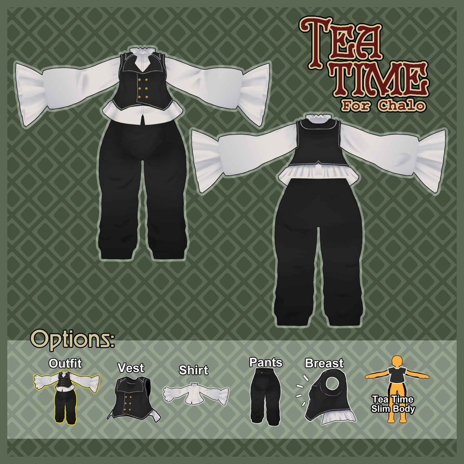 チャロのティータイム - Tea Time for Chalo - VRCFury Compatible