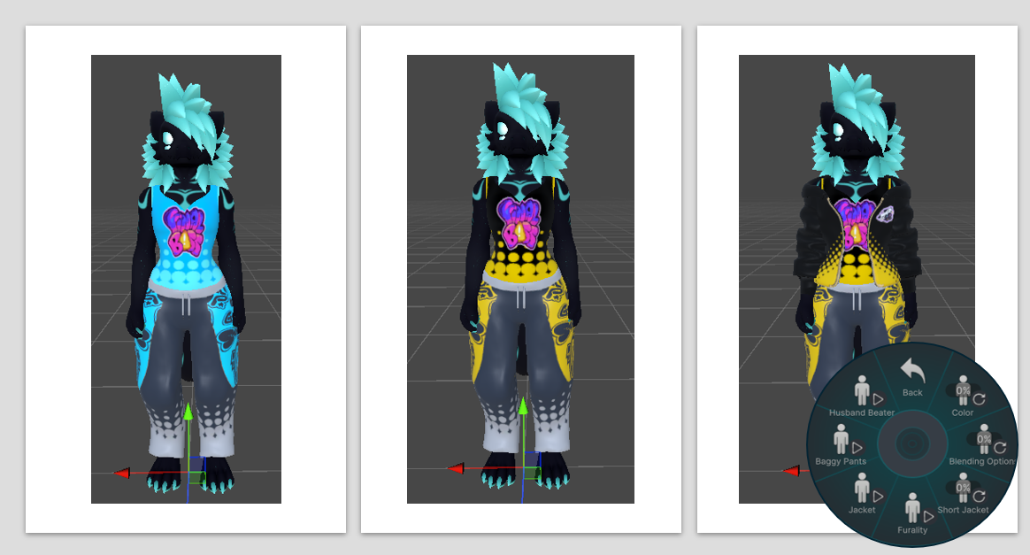 Kreature Furality Ultra Outfit (Biker/Varsity Jacket + Baggy Pants + Wife Beater)