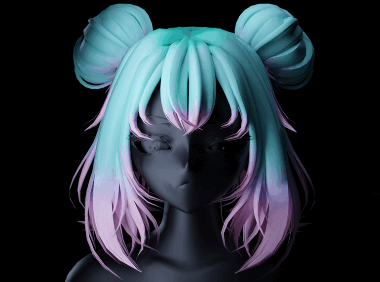 ~* Bianca Buns *~ Hair Asset
