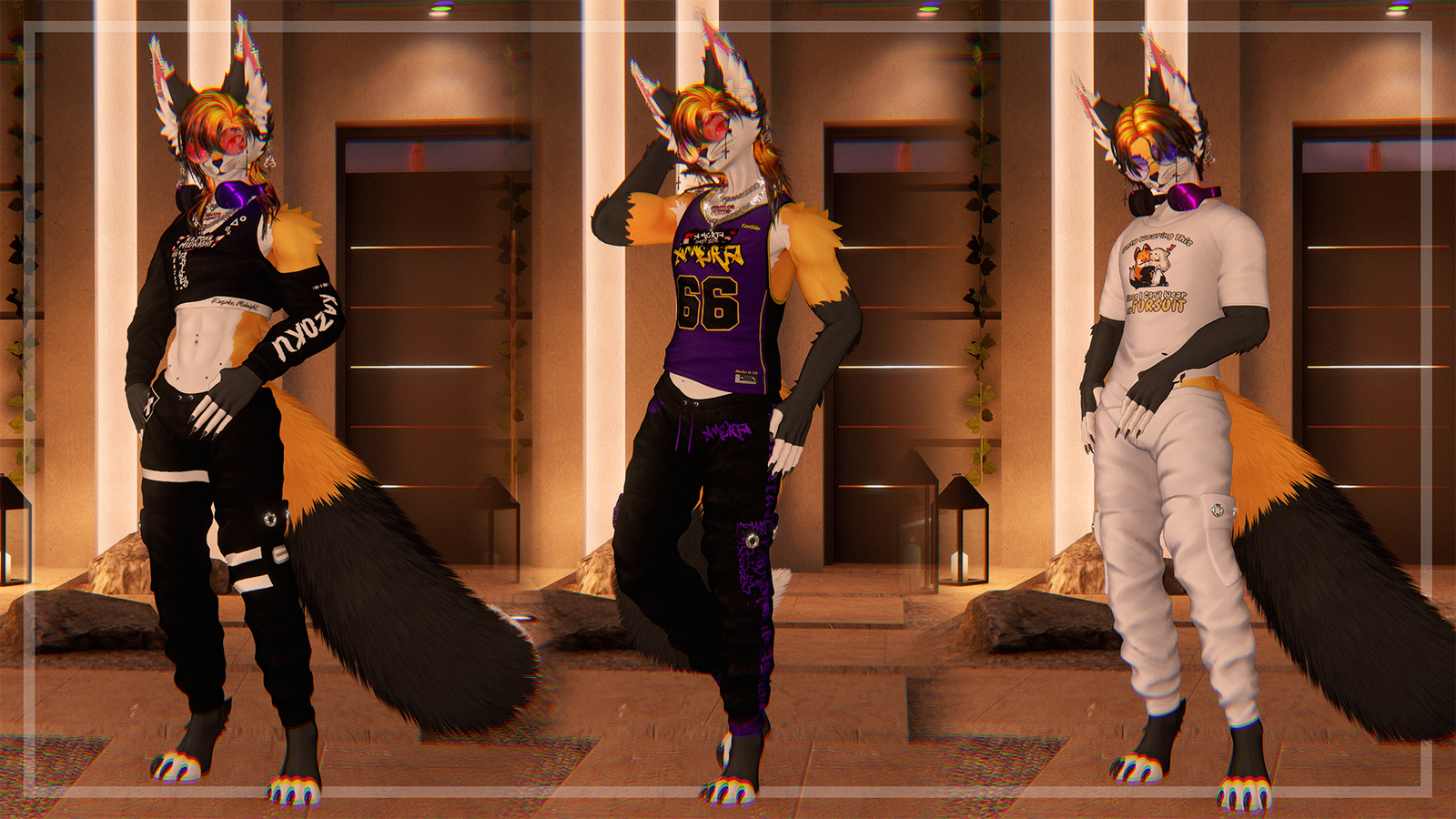 SkylarFox II Twink Fox Base II VRChat Avatar II MMD, Facetracking, Wholesome !