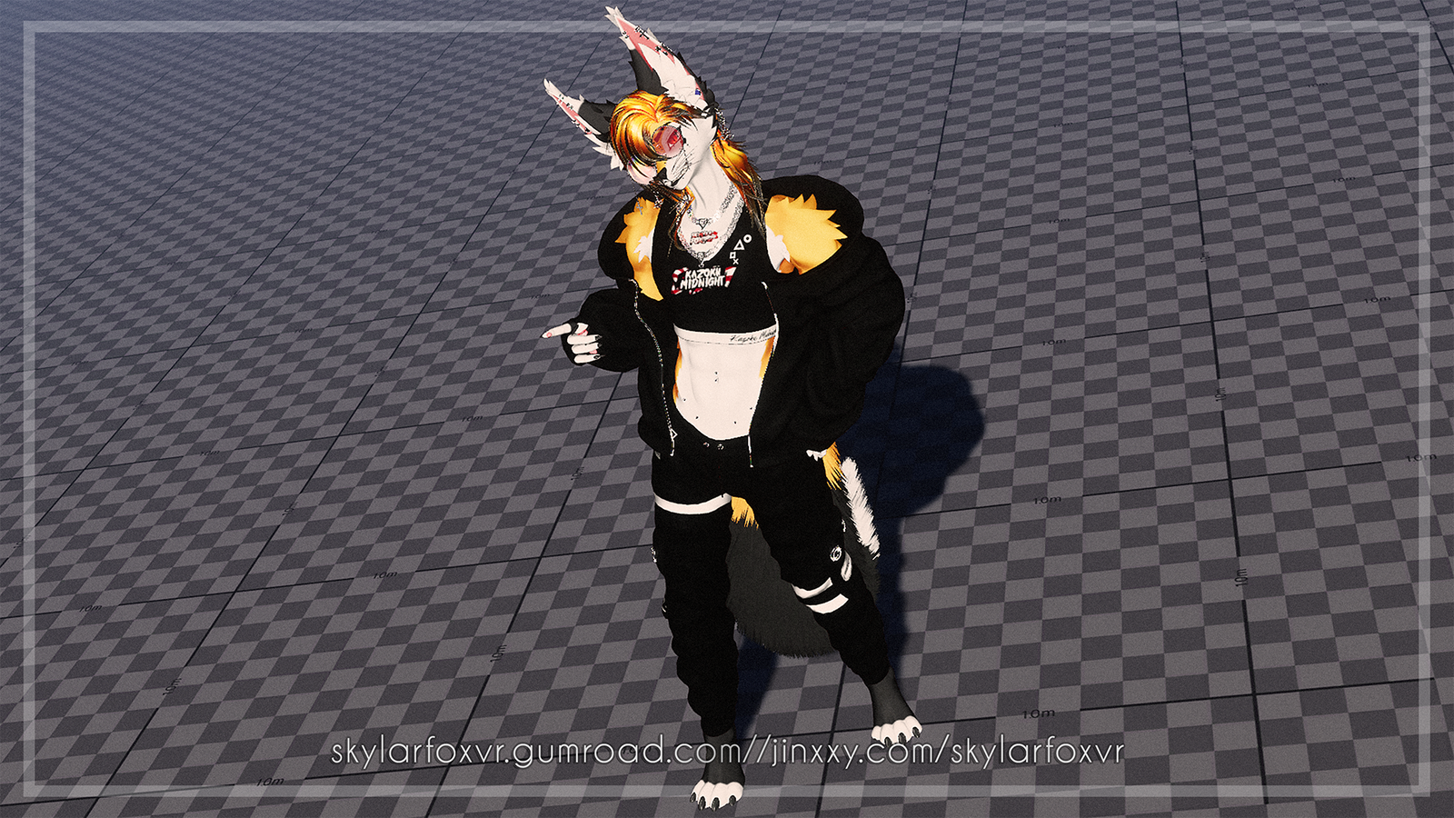 SkylarFox II Twink Fox Base II VRChat Avatar II MMD, Facetracking, Wholesome !