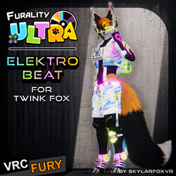 ElektroBeat II Furality Ultra Clothing - for Twink Fox II AudioLink, VRCFury Ready !!
