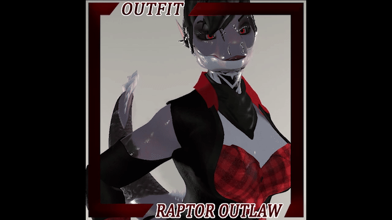 Raptor Outlaw Outfit | Neochroma.xyz Raptor | VRCFury