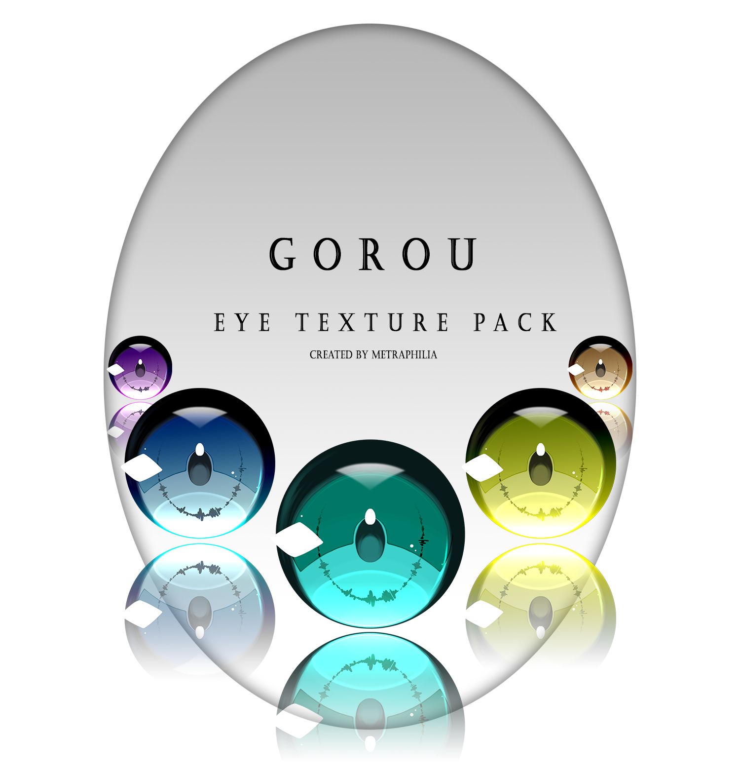 Eye texture pack Set - Genshin Impact (.psd Included)