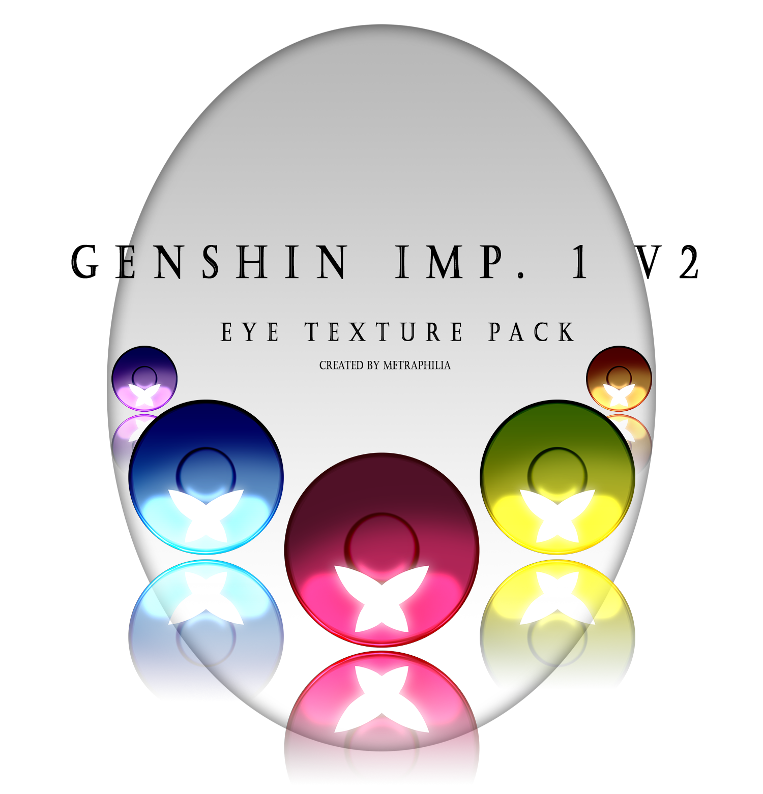 Eye texture pack Set - Genshin Impact (.psd Included)