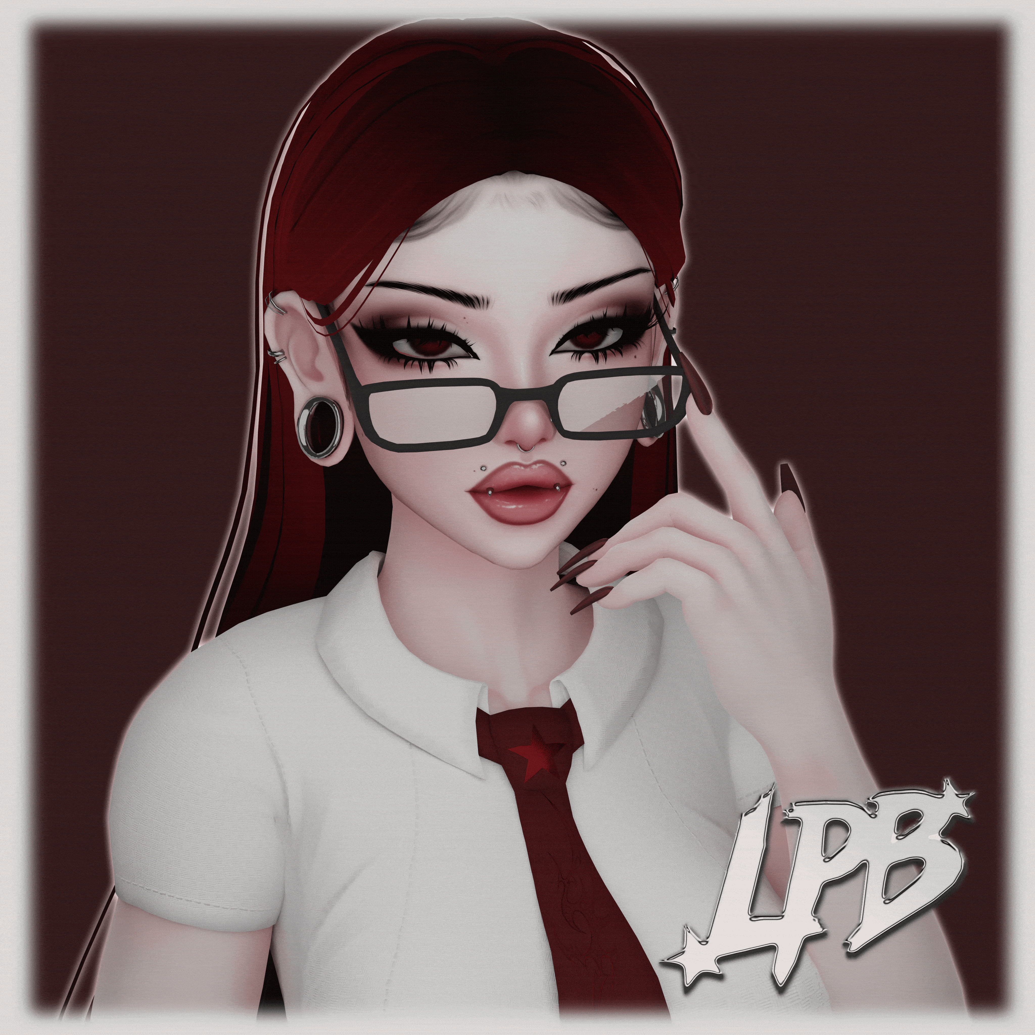 sultry siren makeup textures (Yume's head)  