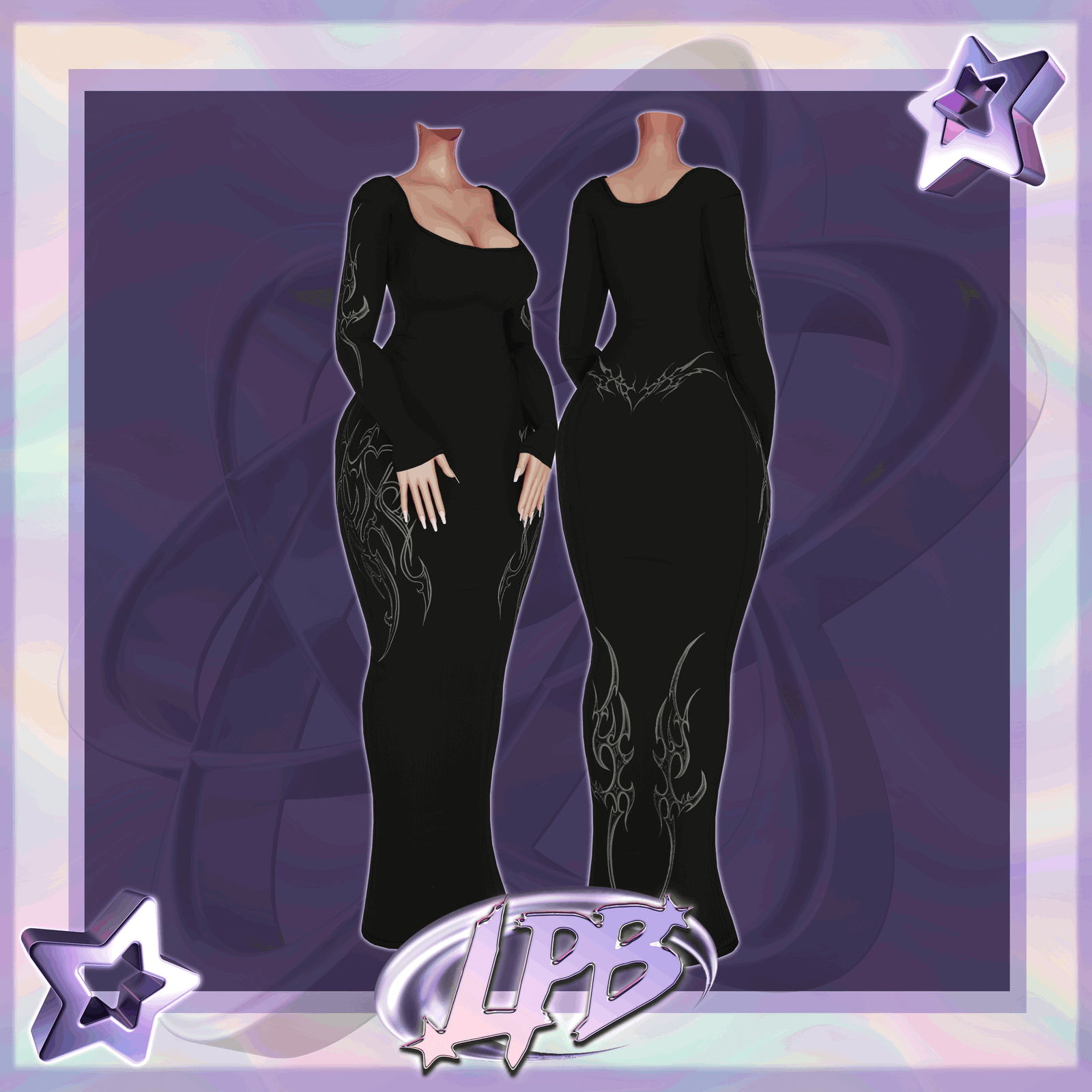 long tight dress VRChat asset