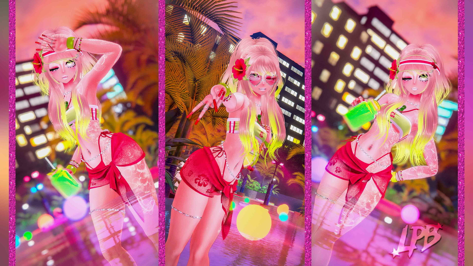 Gal the gyaru VRChat Avatar (PC/QUEST/FT) 