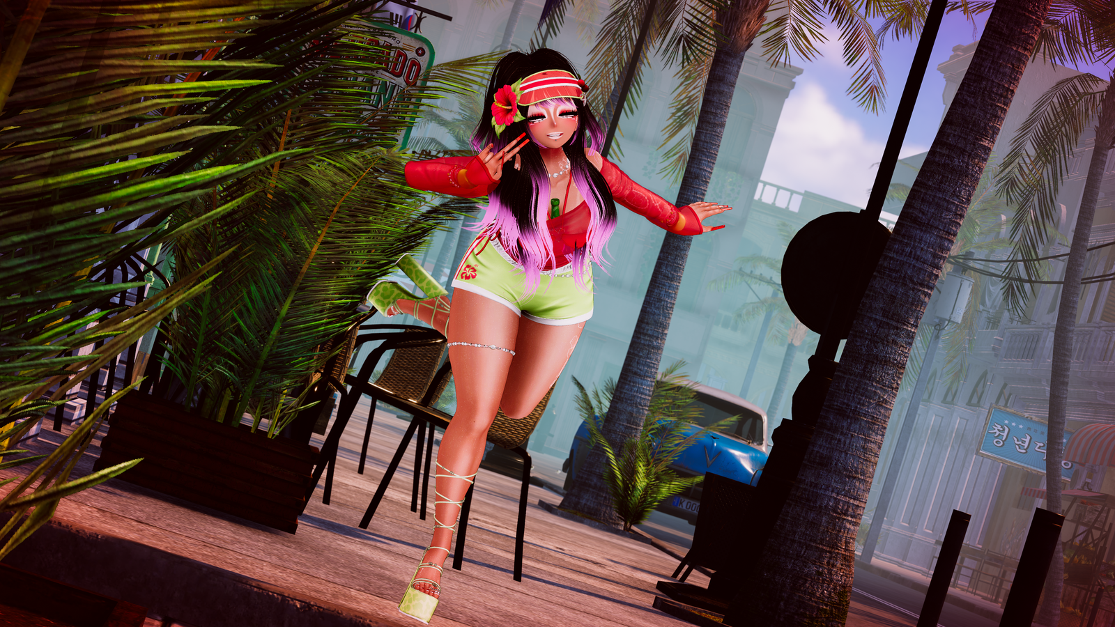Gal the gyaru VRChat Avatar (PC/QUEST/FT) 