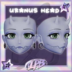Uranus Head for VRChat/Vtubing (UE blendshapes)