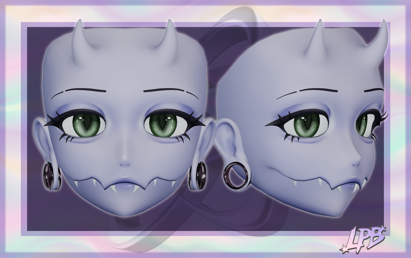 Uranus Head for VRChat/Vtubing (UE blendshapes)