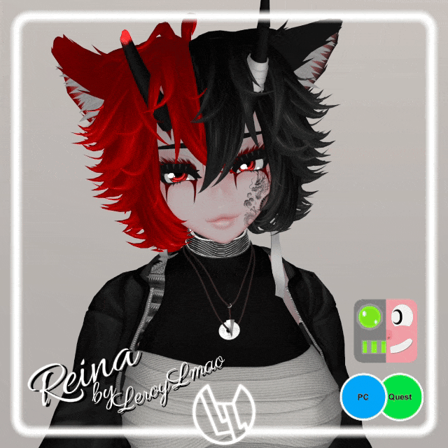 Reina! Yakuza Cyborg! Face Tracking! Femboy Toggle! (Quest/PC)