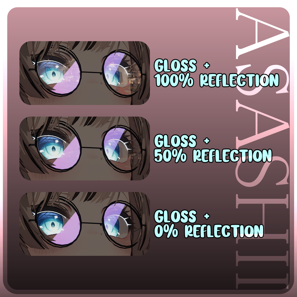 🕶️ VRChat glasses with real reflections 🪞
