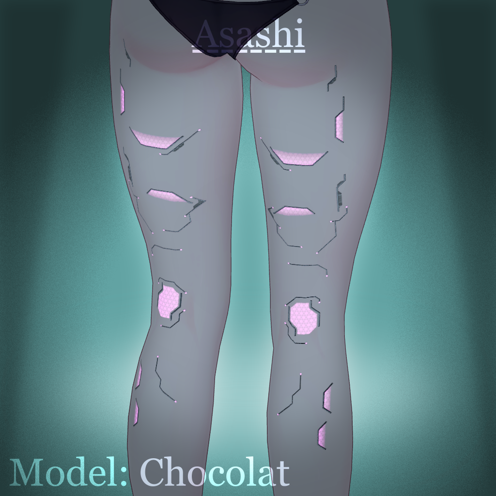 VRChat Cyber Tattoo [10 Avatars]