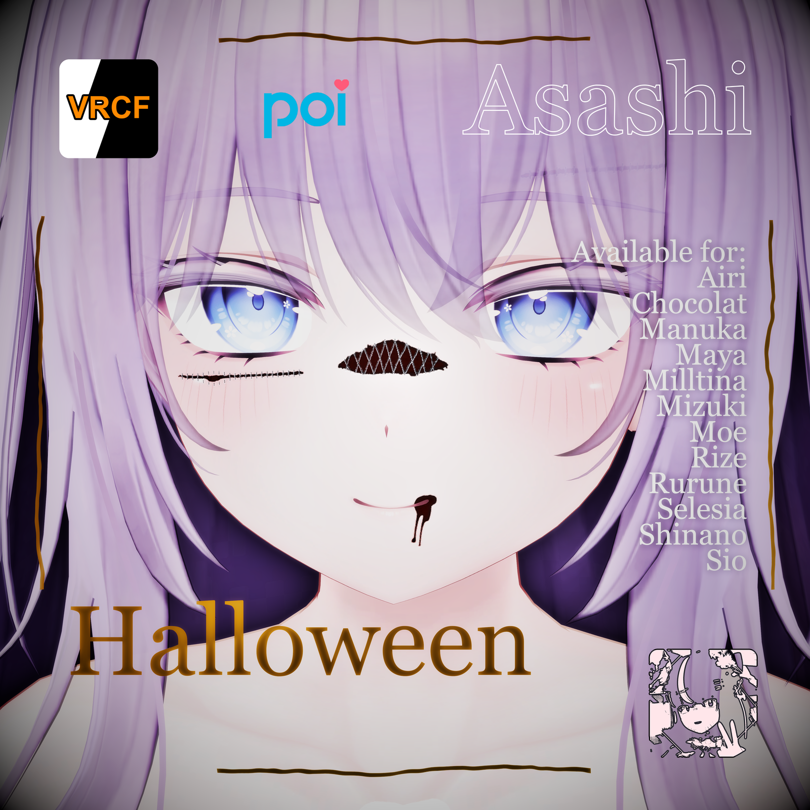 🎃 Halloween Body Textures + Wings 「12アバター | Avatars」 👻