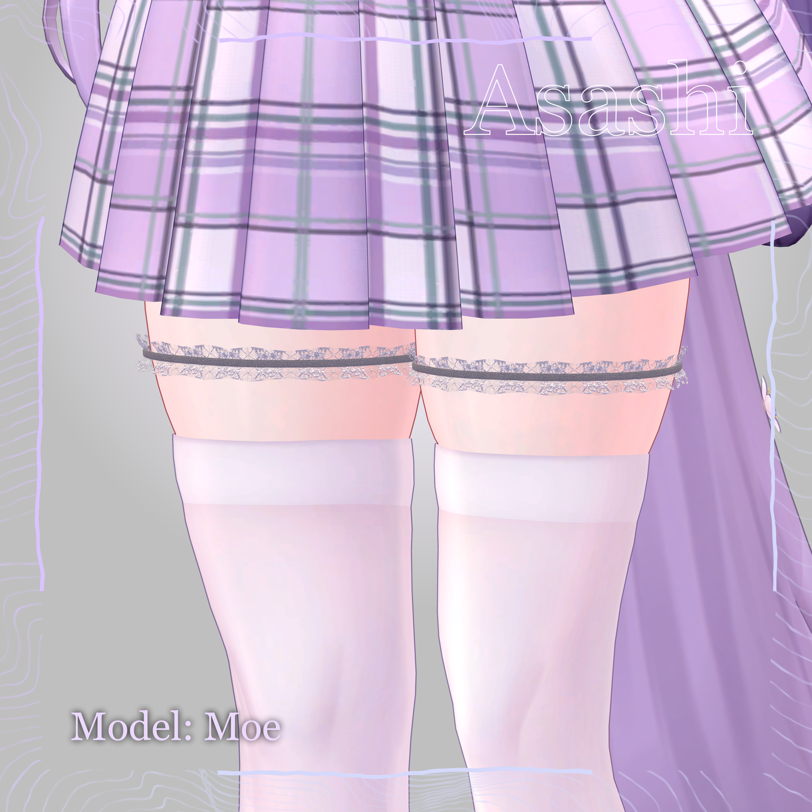 🖤 「VRChat Generic Part」Thigh Chokers 🔗