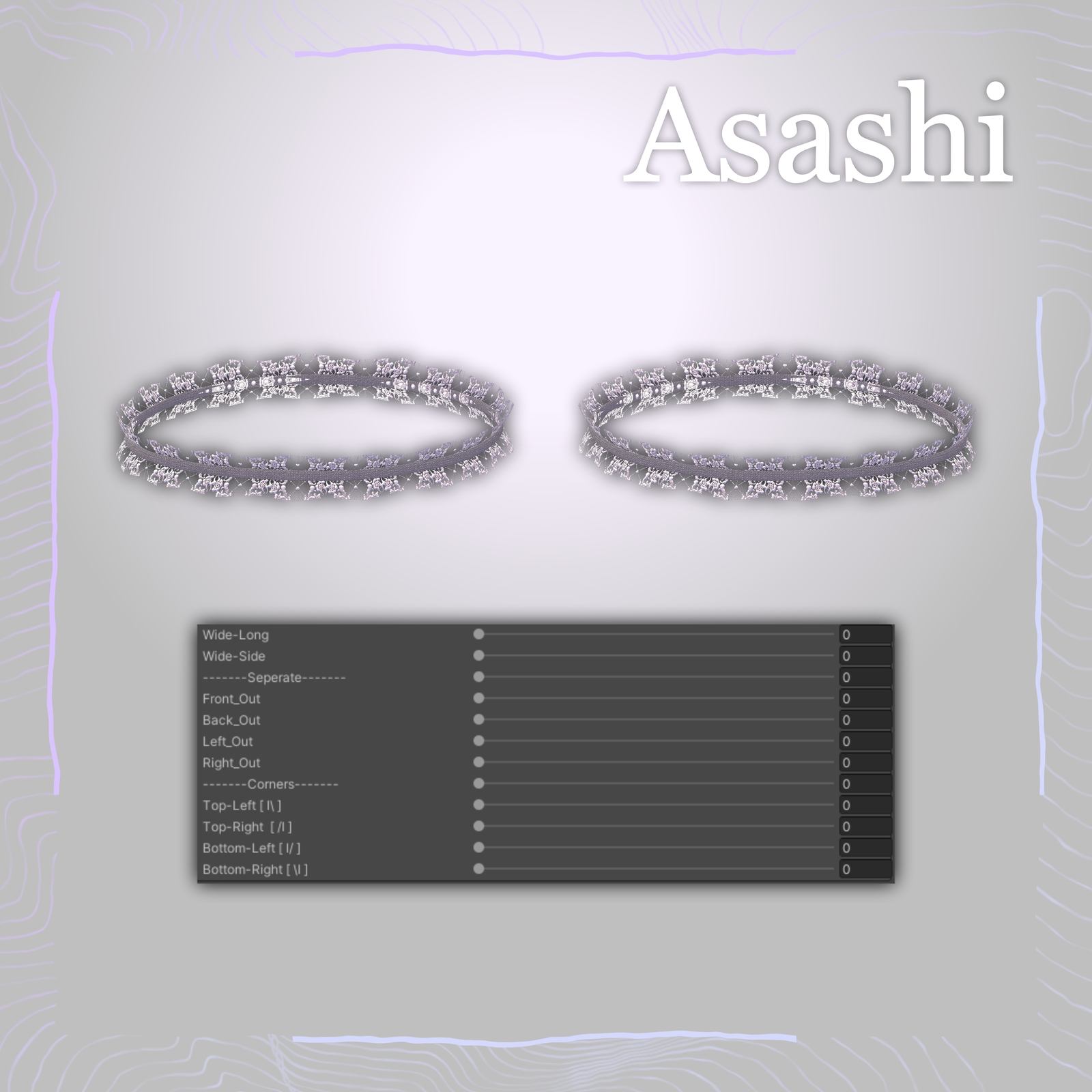 🖤 「VRChat Generic Part」Thigh Chokers 🔗