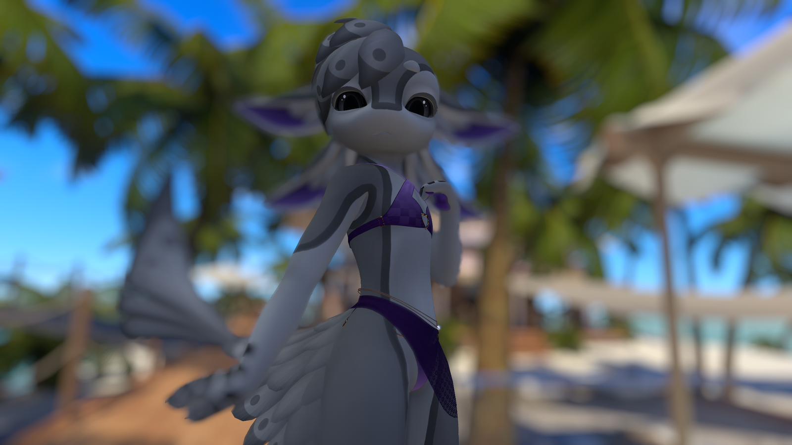 shiny swimsuit