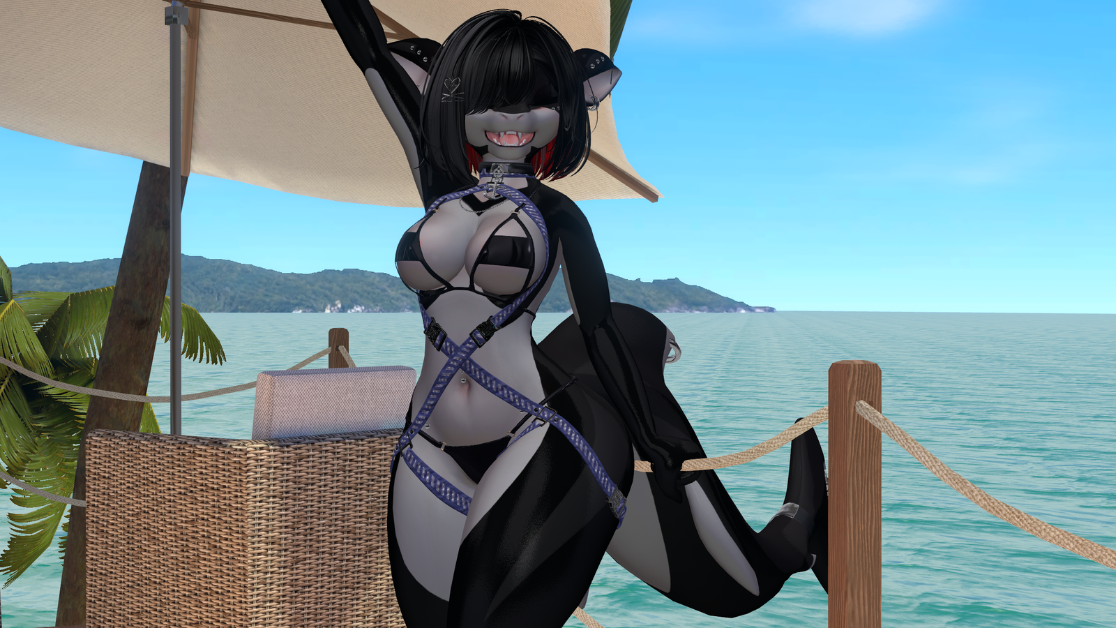 Nanami the Shark harness