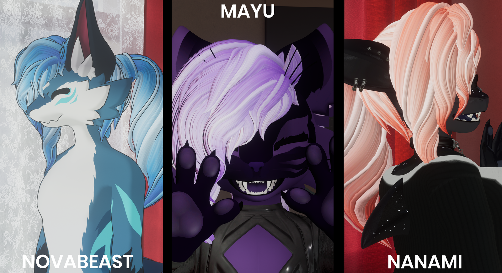 Sweet meringue Hair (Mayu, NovaBeast, Nanami Shark)