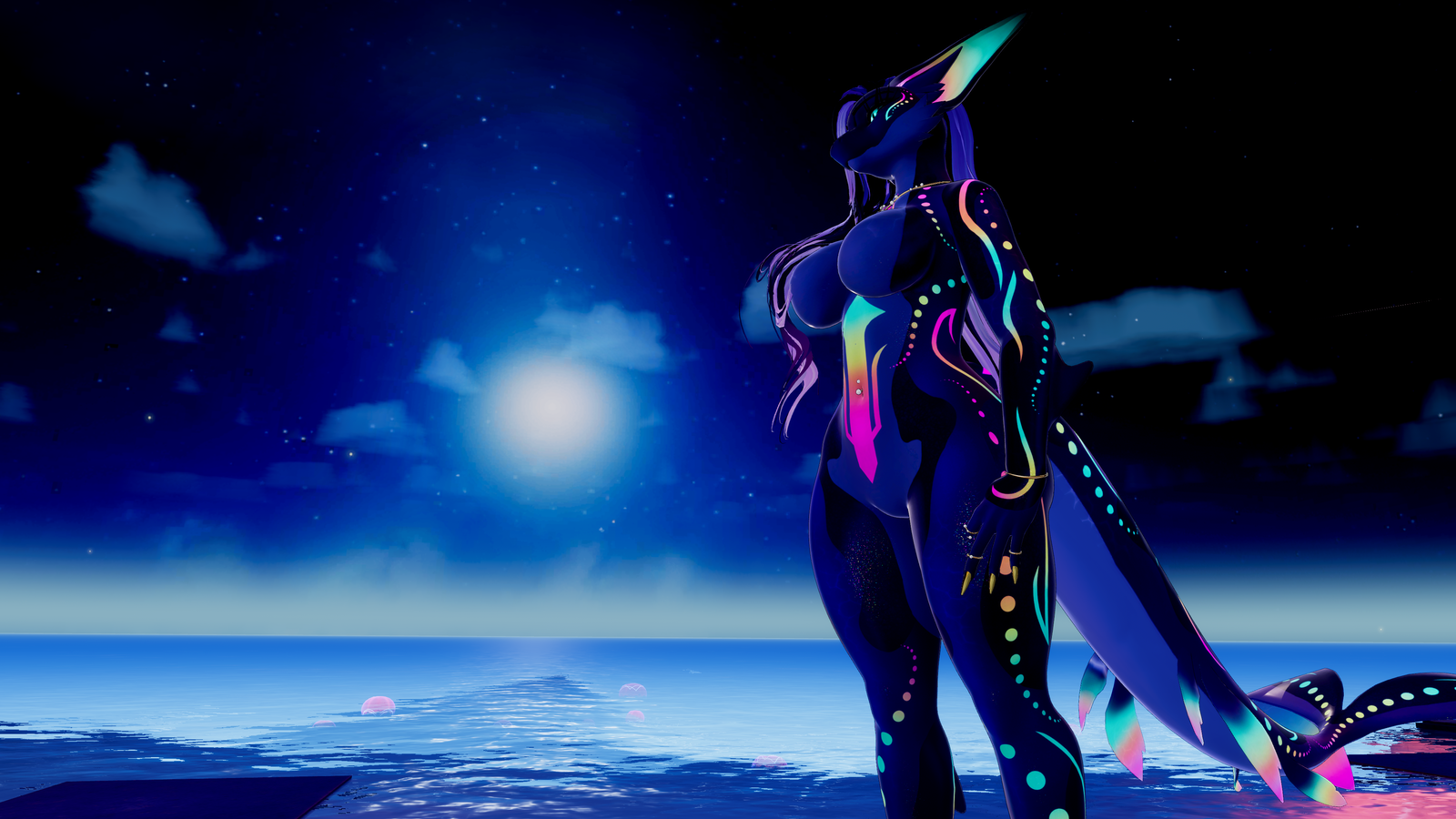 Neon Depths texture (for the Calypso Shark)