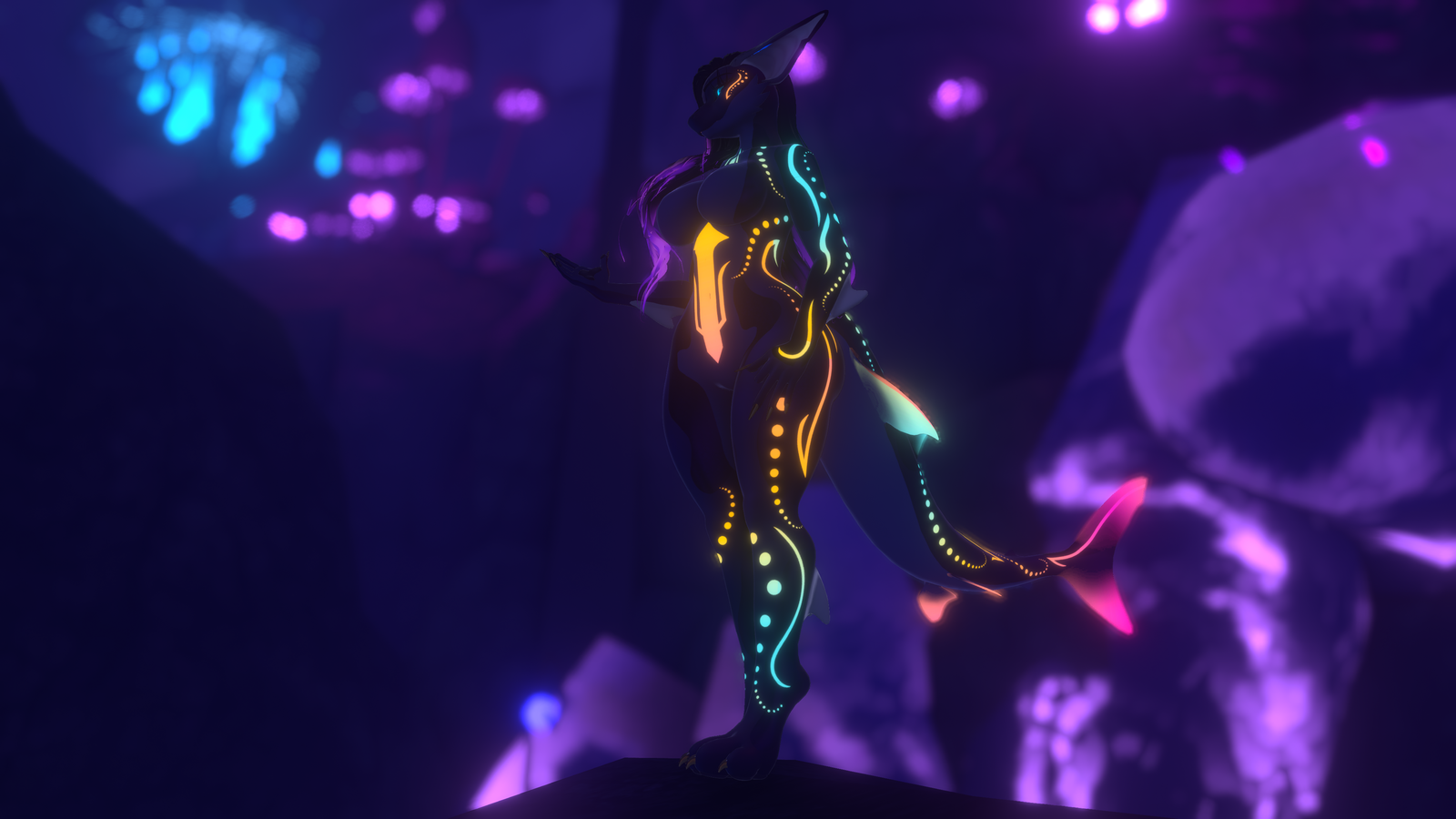 Neon Depths texture (for the Calypso Shark)