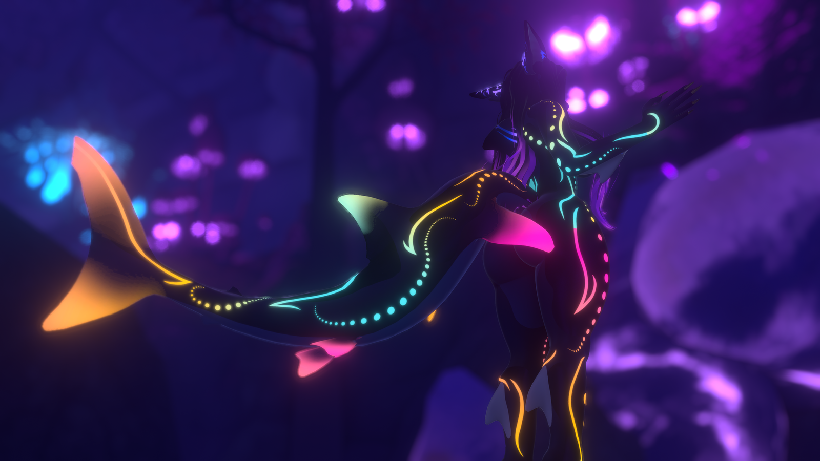 Neon Depths texture (for the Calypso Shark)