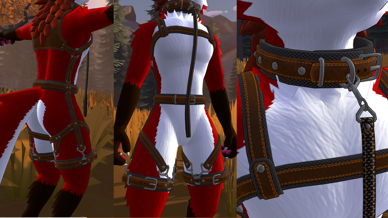 RazHarness - Harness and Collar for VRChat (Look at the list of compatible avatars)