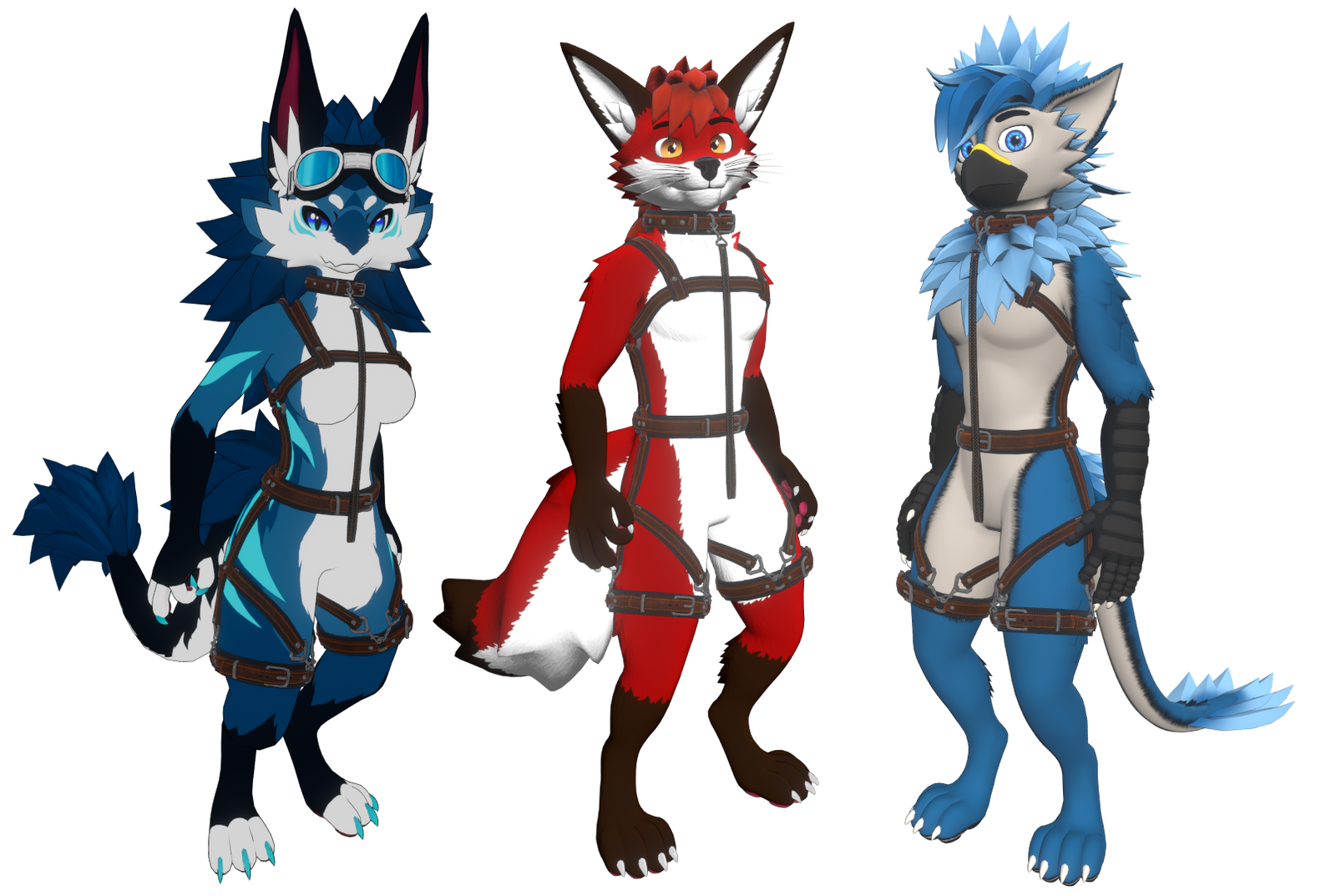 RazHarness - Harness and Collar for VRChat (Look at the list of compatible avatars)
