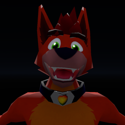 Low Poly Canine Avatar Retexture - Crash (TEXTURES ONLY)