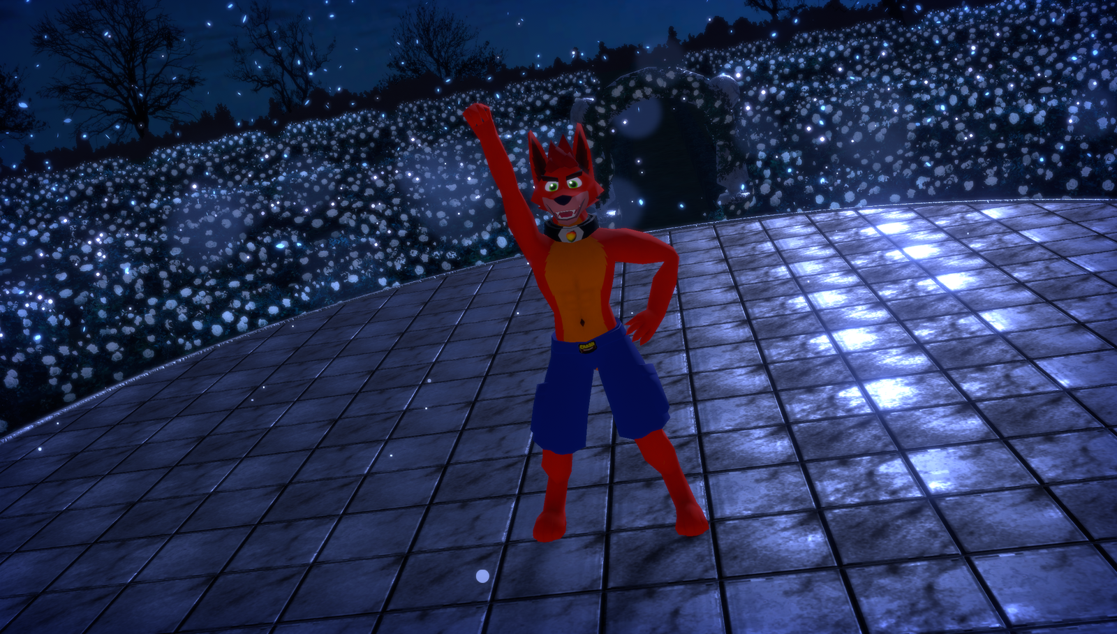 Low Poly Canine Avatar Retexture - Crash (TEXTURES ONLY)