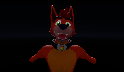 Low Poly Canine Avatar Retexture - Crash  (TEXTURES ONLY)
