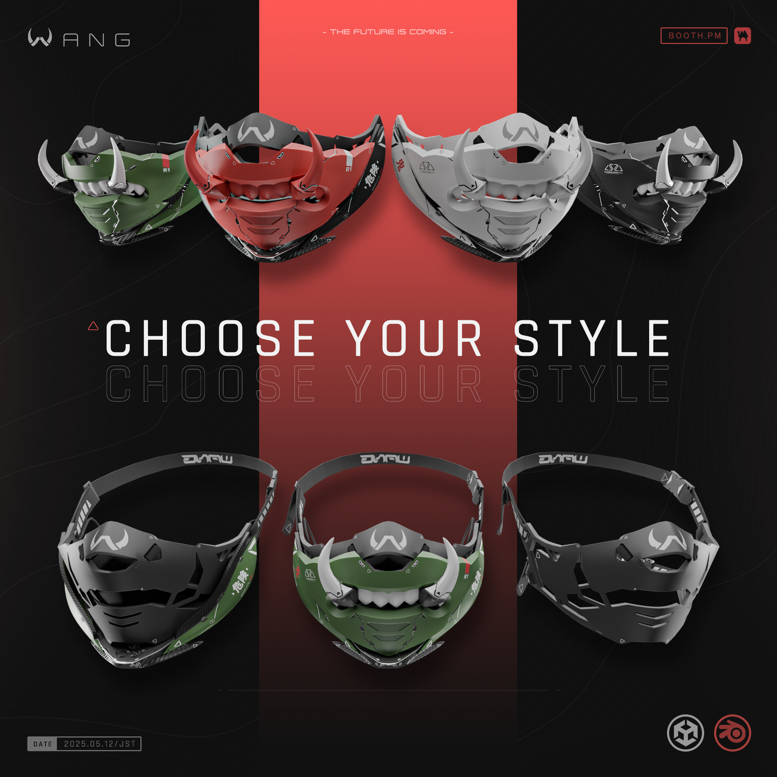 TOSAKAN Mask|Cyberpunk Style