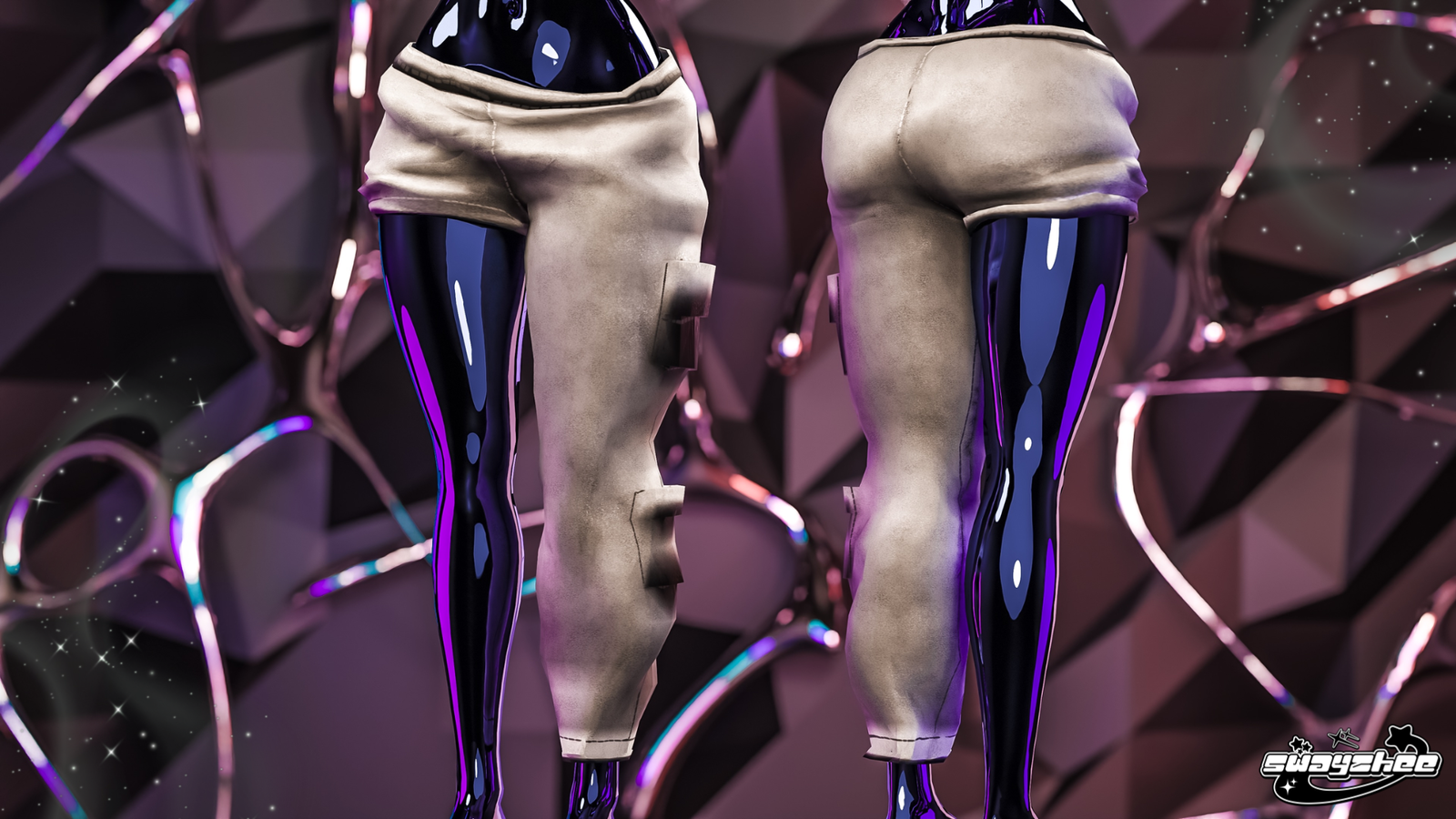 Half Pants for VRChat [ Fitted to E Girl Base]