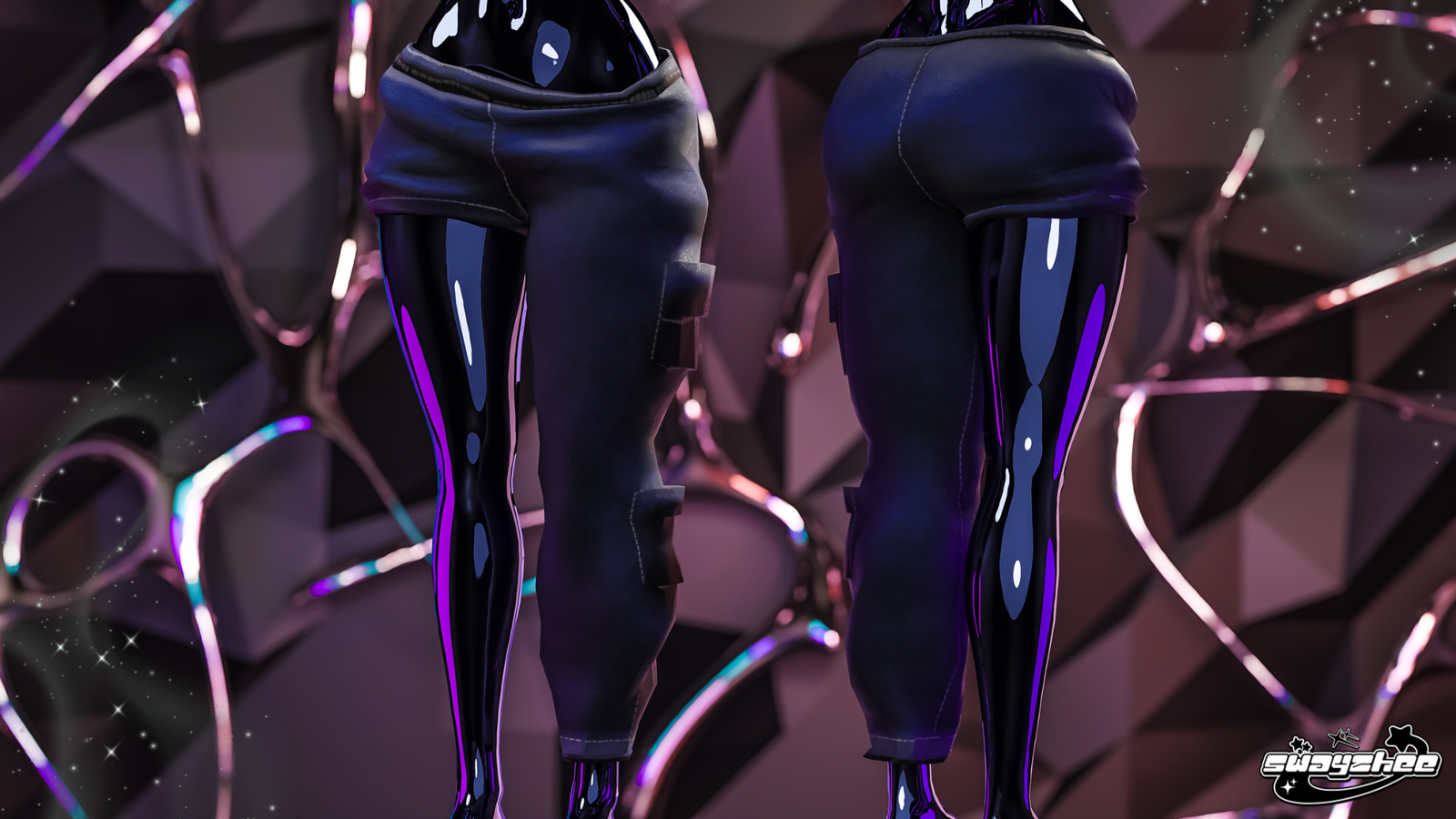 Half Pants for VRChat [ Fitted to E Girl Base]