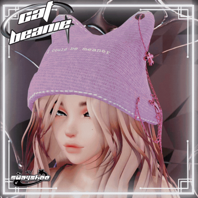Cat Beanie for VRChat | Rigged w/ 40 Color Variants